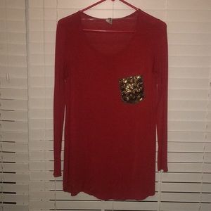 Red tunic